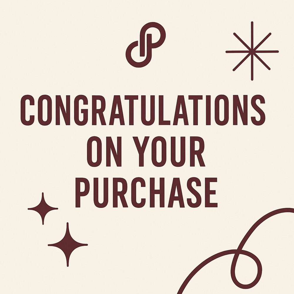 Congratulations on your purchase!